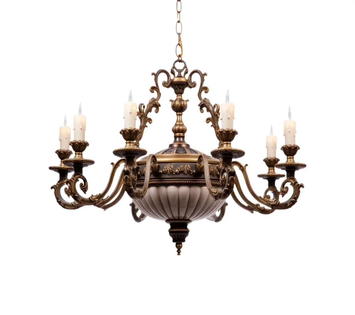 Люстра в классическом стиле с имитацией свечей Château de Lumière